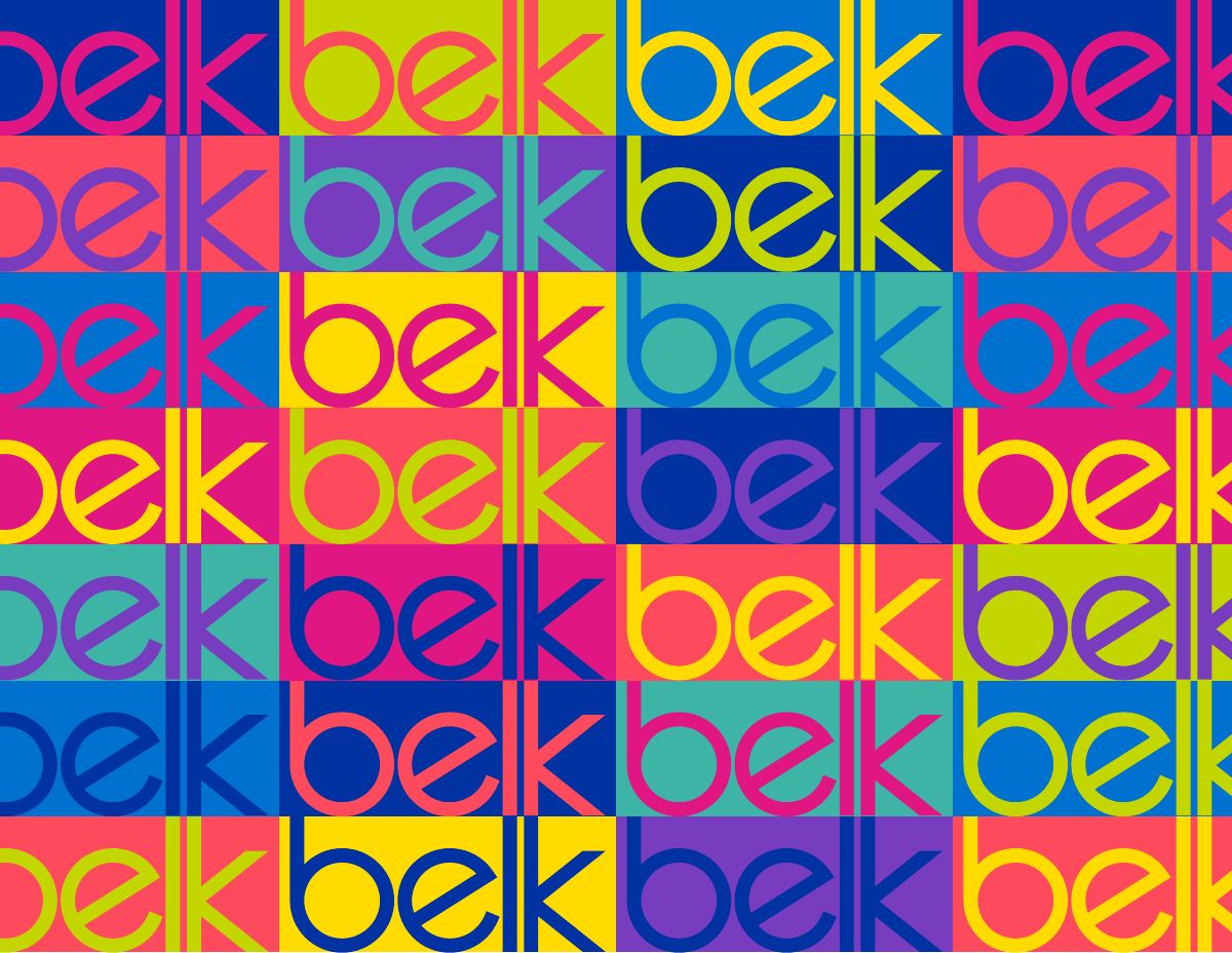 Guidelines: logo pattern in brand colors