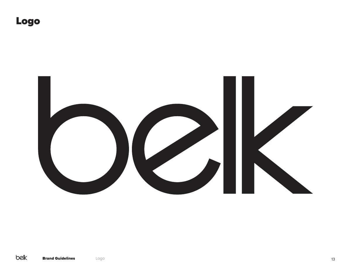 Guidelines: the Belk logo
